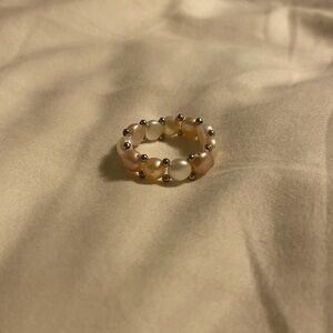 Elastic Freshwater Pearl Ring